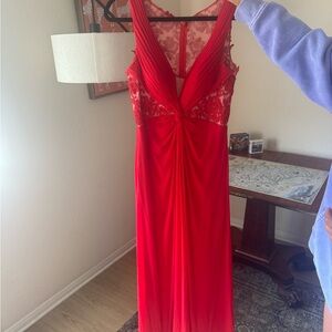 Elegant Red Evening Gown